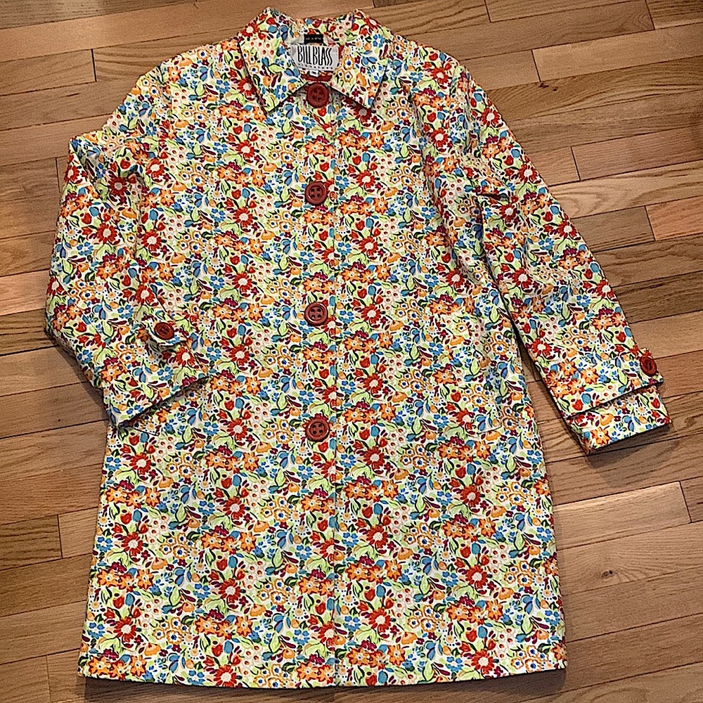 Original Bill Blass Signature Rain Coat Jacket
